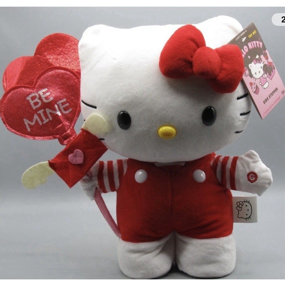 Hello Kitty Valentine Animated Dancing Side Stepper 12โ Gemmy Plush new